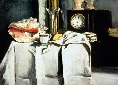 The Black Marble Clock, c.1870 by Paul Cézanne